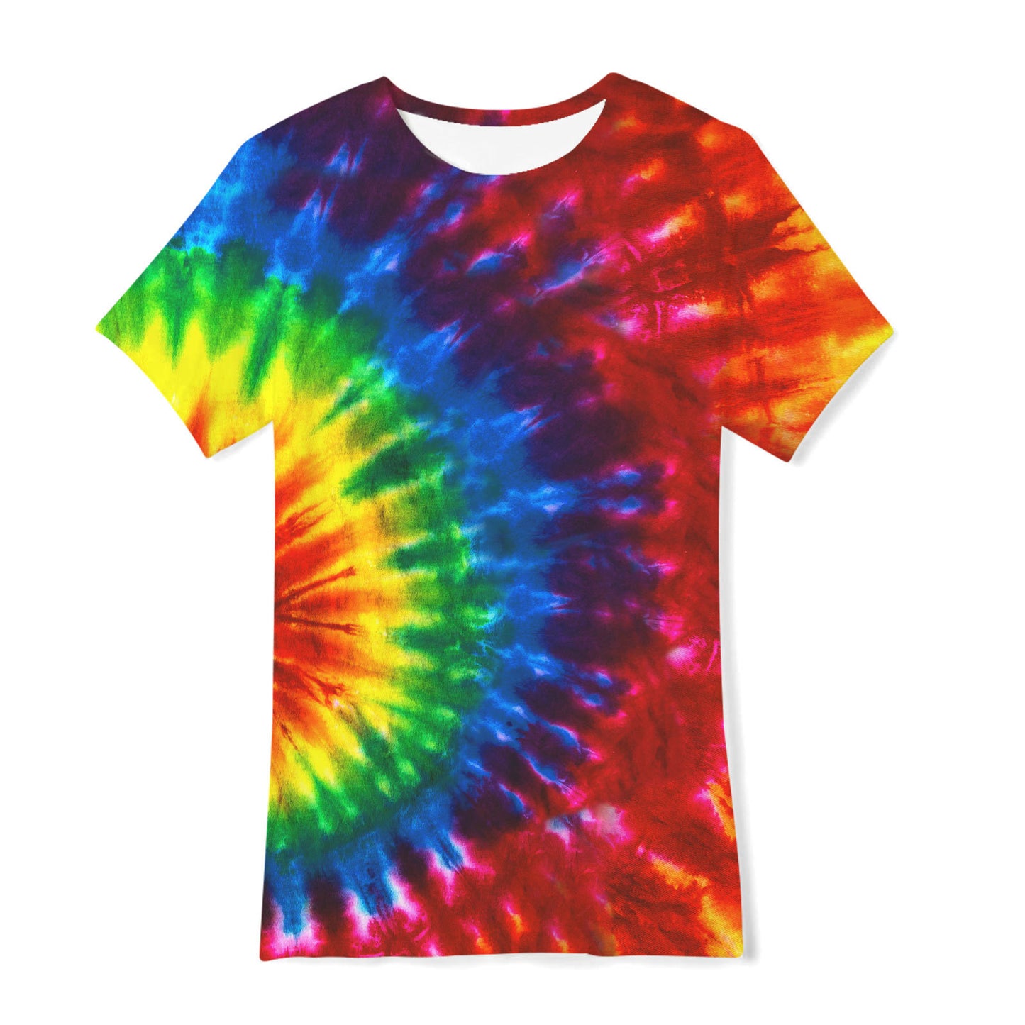 Cross-border new European and American men's gradient short-sleeved T-shirt 3D digital printing short-sleeved light mature casual breathable
