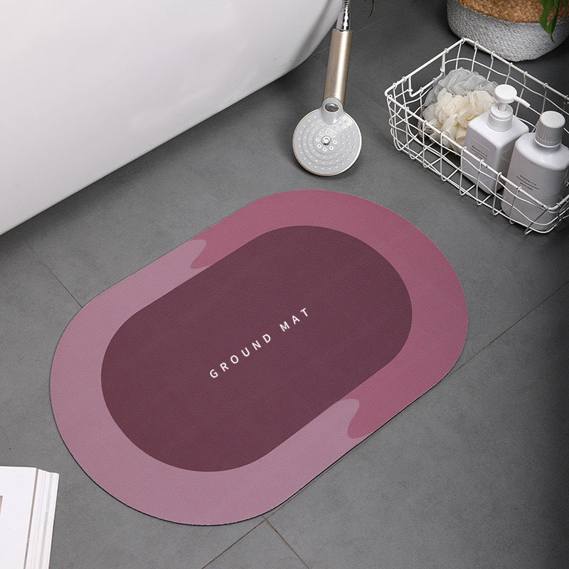 Diatom mud foot pad quick drying soft pad absorbent bathroom home