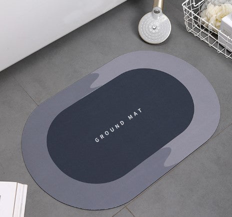 Diatom mud foot pad quick drying soft pad absorbent bathroom home