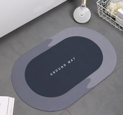 Diatom mud foot pad quick drying soft pad absorbent bathroom home