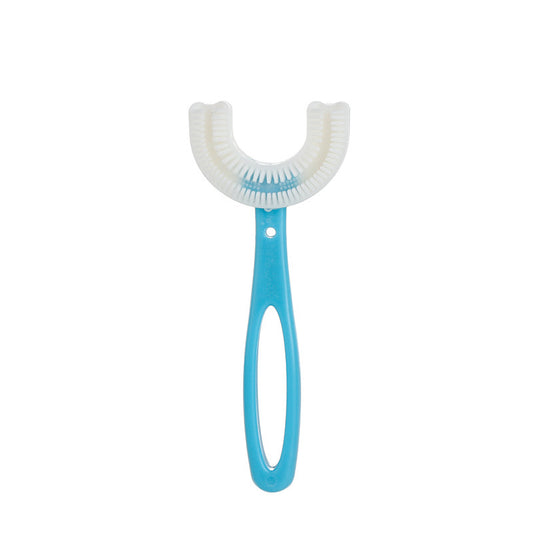 Children's U-shaped toothbrush manual infant baby 2-3-6-12 years old and above u-shaped mouth with soft bristle brushing artifact