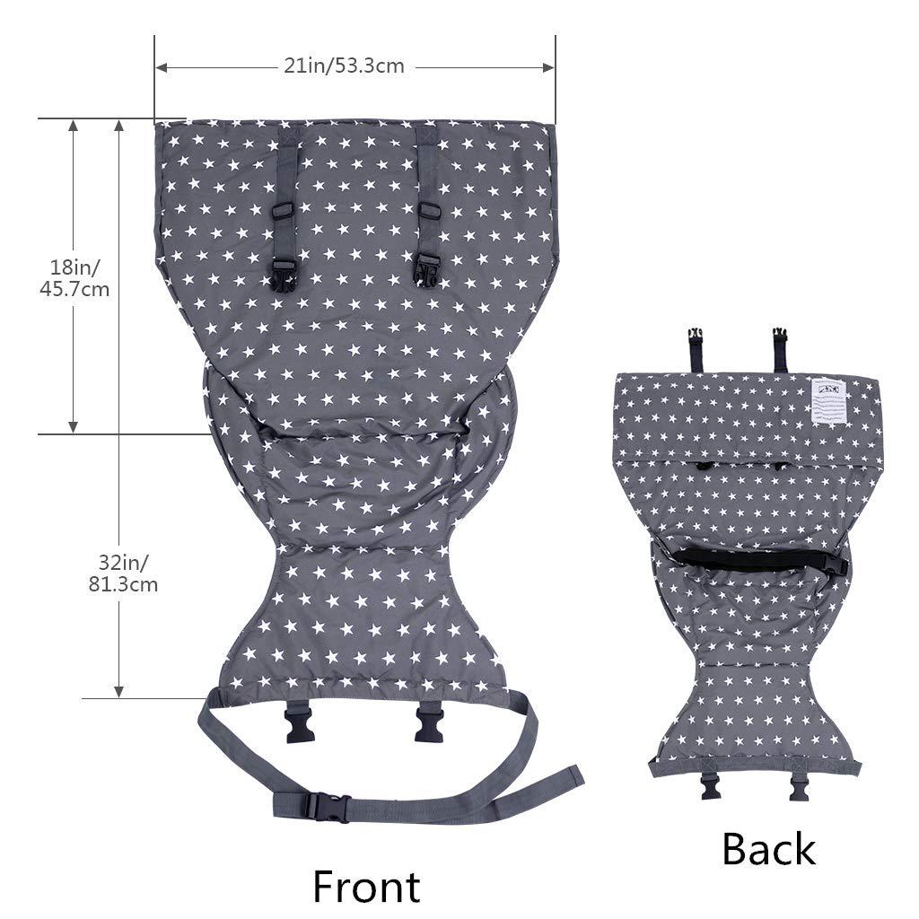 New portable baby dining chair bag baby safety seat with straps colorful baby dining chair helper neutral