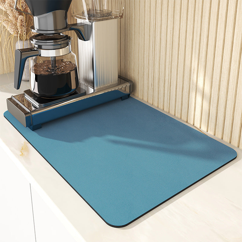 Coffee machine drain pad absorbent mat kitchen bowl bar water cup drying pad table tabletop wash-free