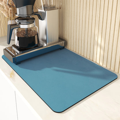 Coffee machine drain pad absorbent mat kitchen bowl bar water cup drying pad table tabletop wash-free