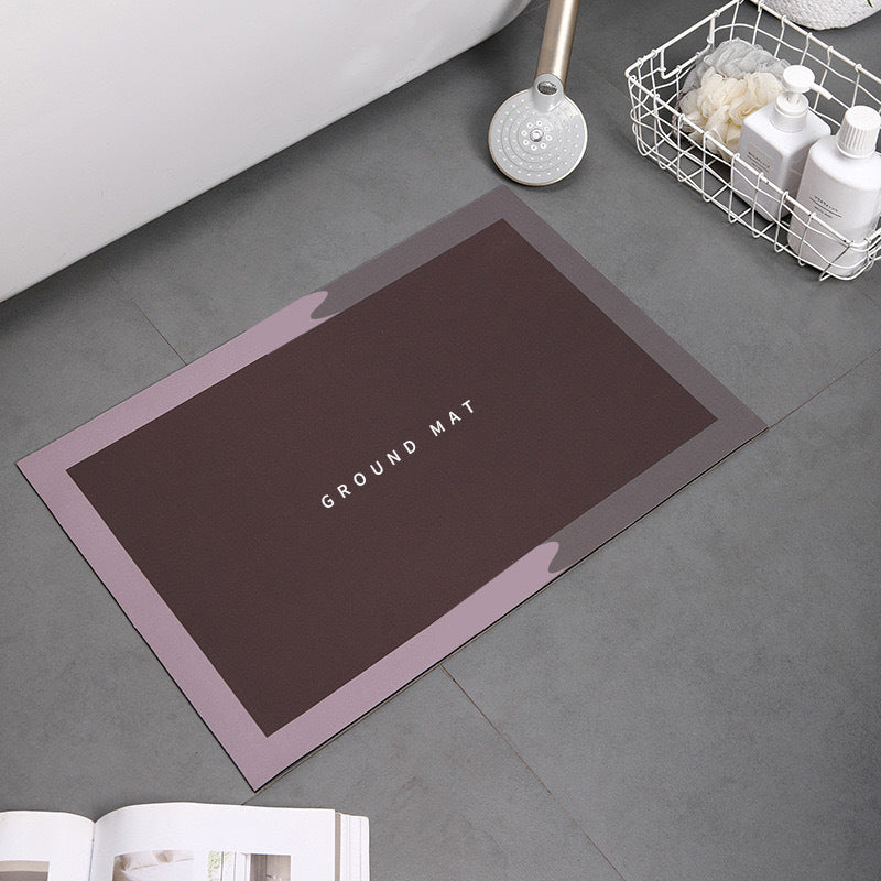 Diatom mud foot pad quick drying soft pad absorbent bathroom home