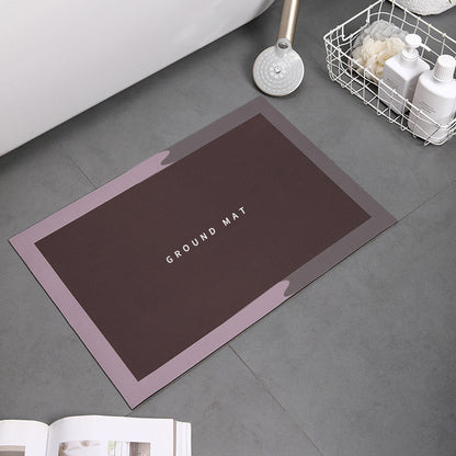 Diatom mud foot pad quick drying soft pad absorbent bathroom home