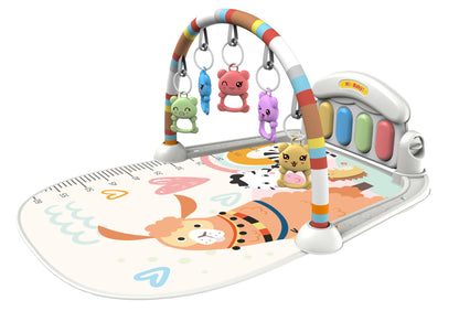 Cross-border baby fitness rack music pedal piano toy 0-36 months newborn baby music piano game mat