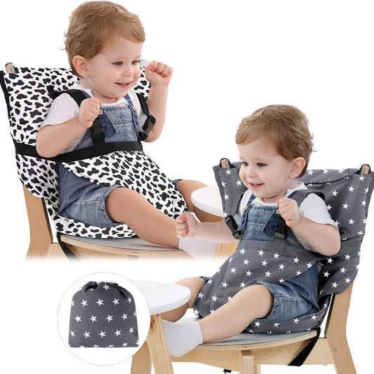 New portable baby dining chair bag baby safety seat with straps colorful baby dining chair helper neutral