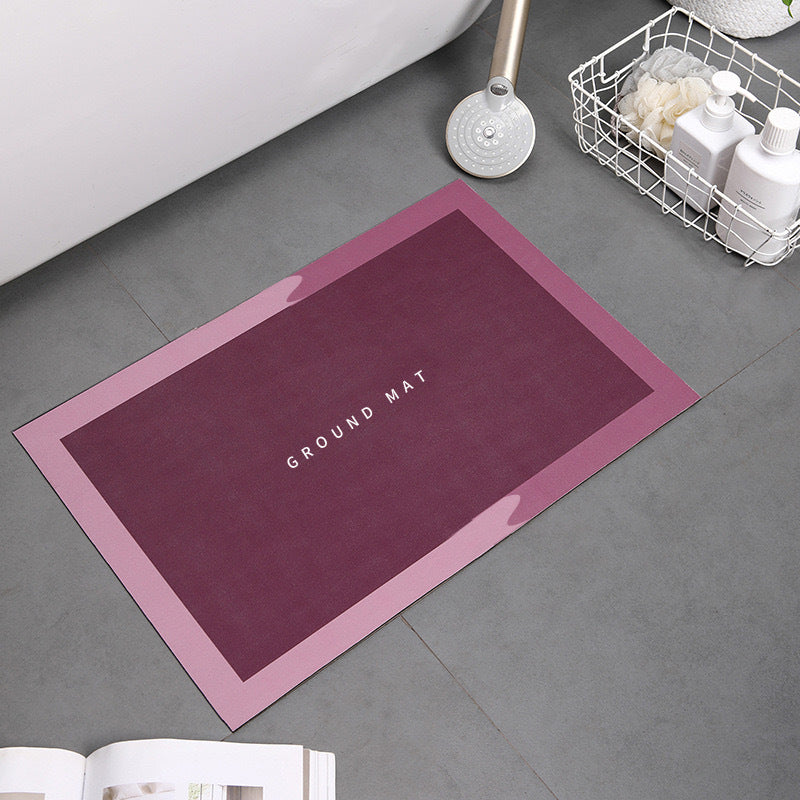 Diatom mud foot pad quick drying soft pad absorbent bathroom home
