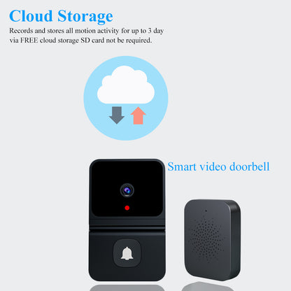 Tuya smart wifi video doorbell home dingdong pager wireless two-way video intercom smart home