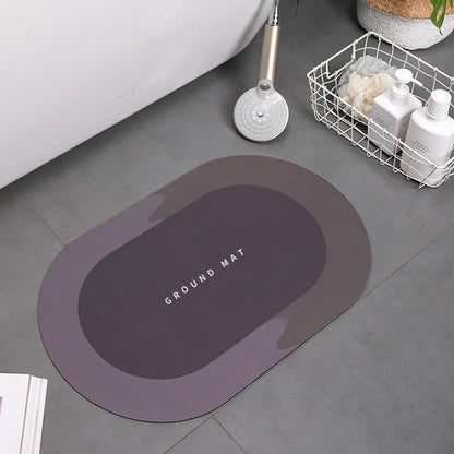 Diatom mud foot pad quick drying soft pad absorbent bathroom home